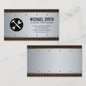 金属製リベット |レザーステッチ 名刺 (正面/裏面)