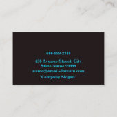 金属製及び溶接の名刺 名刺 (裏面)