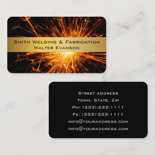 金属製及び溶接の名刺 名刺 (正面/裏面)