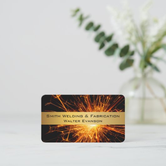 金属製及び溶接の名刺 名刺 (スタンド正面)