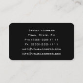 金属製及び溶接の名刺 名刺 (裏面)