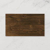 金属製材木鋸 |木製パネルとハードウェアツール 名刺 (裏面)