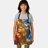 金属製油スリック抽象芸術エプロン エプロン (インサイチュ)