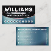 金属製洗車ロイヤリティ 名刺 (正面/裏面)