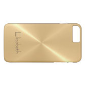 金属製淡い色の金ゴールドステンレス鋼の外観 Case-Mate iPhoneケース (裏面(横))