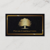 金属製金ゴールドオールドオークツリーエレガント名刺 名刺 (正面)