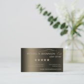 金属製金ゴールド運転車 名刺 (スタンド正面)