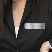 金属製銀製の安全ピン又は磁気スタッフ 名札