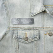 金属製銀製の安全ピン又は磁気スタッフ 名札 (インサイチュ)