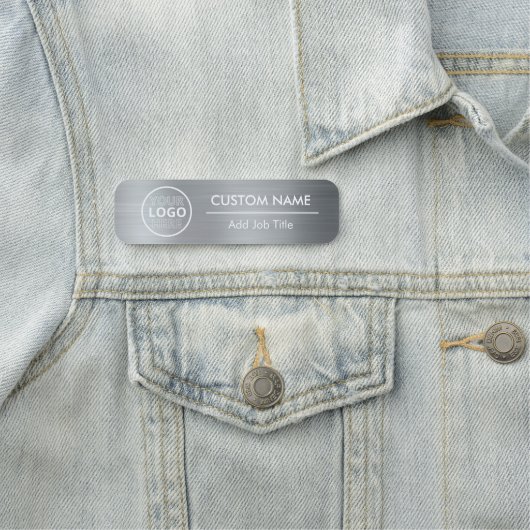 金属製銀製の安全ピン又は磁気スタッフ 名札 (インサイチュ)