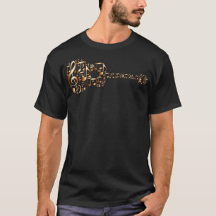 金属製銅製ギターのギター・アート・アコースティック・ギター Tシャツ
