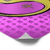 金属製雄鶏の年 ポスター (角)