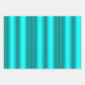 金属金ゴールドとアクアクリスマス ラッピングペーパーシート (正面2)