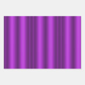 金属金ゴールドと紫のクリスマス ラッピングペーパーシート (正面2)