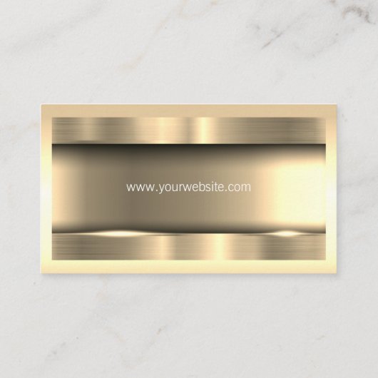 金属金ゴールドと縁ど 名刺 (裏面)