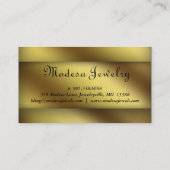 金属金ゴールドのためのジュエリーの名刺の現金 名刺 (裏面)