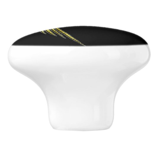 金属金ゴールドのハチドリのドレッサーの引出しのノブの引き セラミックノブ (側面)