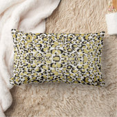 金属金ゴールドのヒョウのアニマルプリントの装飾用クッション ランバークッション (ブランケット)