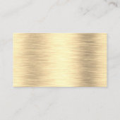 金属金ゴールドの名刺 名刺 (裏面)