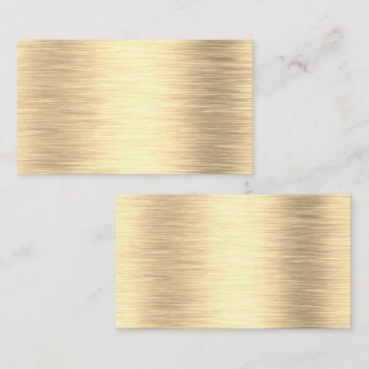 金属金ゴールドの名刺 名刺 (正面/裏面)