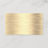 金属金ゴールドの名刺 名刺 (正面)