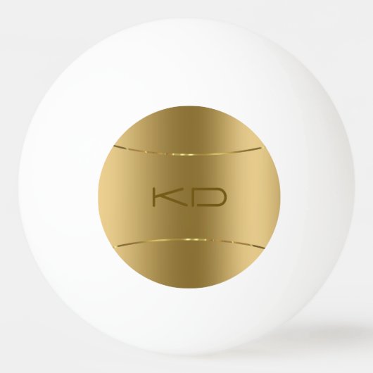 金属金ゴールドの画像 – ステンレス鋼ルックping 卓球ボール (正面)