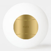 金属金ゴールドの画像 – ステンレス鋼ルックping 卓球ボール (裏面)