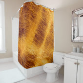 金属金ゴールドの背景に傷を付ける。抽象芸術, シャワーカーテン (インサイチュ)
