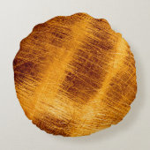 金属金ゴールドの背景に傷を付ける。抽象芸術, ラウンドクッション (裏面)