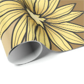 金属金ゴールドの花柄 ラッピングペーパー (ロールコーナー)