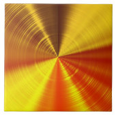 金属金ゴールドの螺線形 タイル (正面)