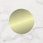 金属金ゴールドはあなた自身の文字及び写真のテンプレートを加えます コンフェッティ (スモール正面)