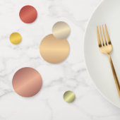 金属金ゴールドはあなた自身の文字及び写真のテンプレートを加えます コンフェッティ (グループ)