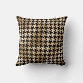 金属金ゴールドは歯、ファッションパターンを持つ。 クッション (裏面)