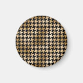 金属金ゴールドは歯、ファッションパターンを持つ。 マグネット (正面)