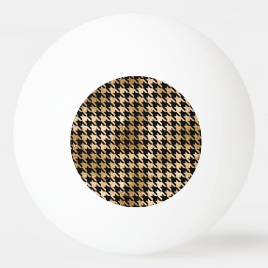 金属金ゴールドは歯、ファッションパターンを持つ。 卓球ボール (正面)