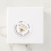 金属金ゴールドオンクラフトホタテ蜂蜜ラベルビー フェイバータグ (インサイチュ)