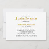 金属金ゴールドクラス2016タイポグラフィ写真 招待状 (裏面)