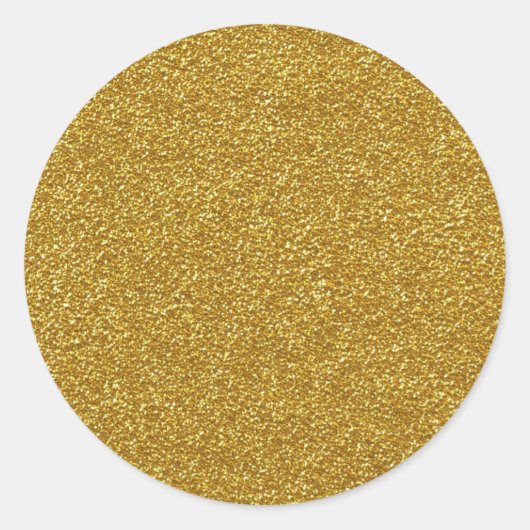 金属金ゴールドグリッターテクスチャ ラウンドシール (正面)