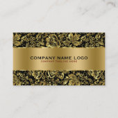 金属金ゴールドステンレス鋼およびフローラダンパー 名刺 (正面)