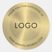 金属金ゴールドステンレス鋼の外観 ラウンドシール (正面)