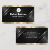 金属金ゴールドトリム | ソーハンマー建築 名刺 (正面/裏面)