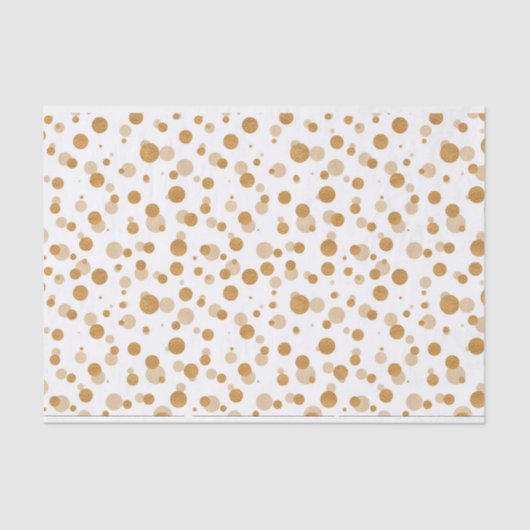 金属金ゴールドドットのクリスマス 薄葉紙 (正面)