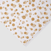 金属金ゴールドドットのクリスマス 薄葉紙 (詳細)
