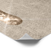 金属金ゴールドドリップ |シャンパエレガントーニュのアイシング注ぎ ポスター (角)