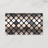 金属金ゴールドパターン |ラックスファンシー 名刺 (裏面)