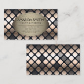 金属金ゴールドパターン |ラックスファンシー 名刺 (正面/裏面)