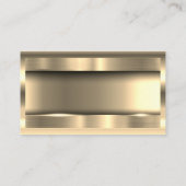 金属金ゴールドブラシ | 金ゴールド縁ど 名刺 (裏面)