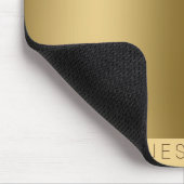 金属金ゴールドプリントモノグラーム マウスパッド (コーナー)