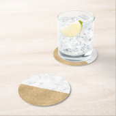 金属金ゴールドラウンド紙コースター ラウンドペーパーコースター (インサイチュ)